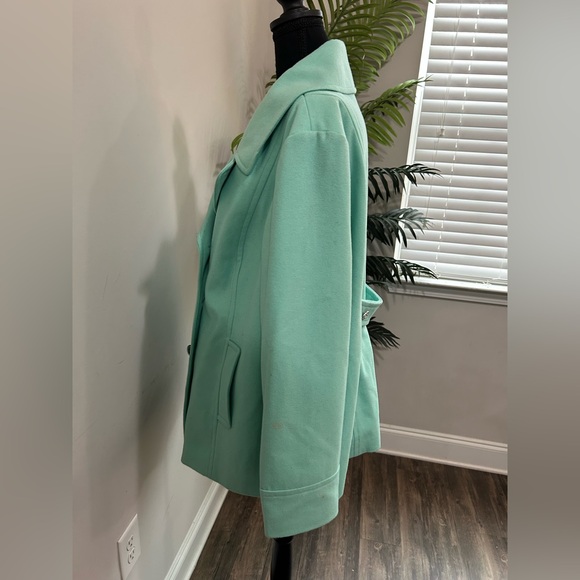 Old Navy Mint Pea Coat - Picture 5 of 8